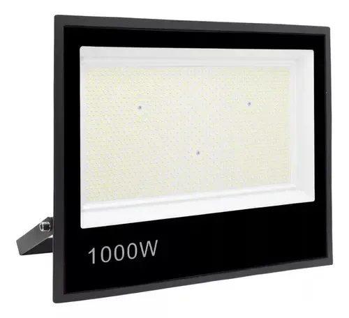 Super Holofote LED SMD 1000W Branco Frio para Exteriores IP65