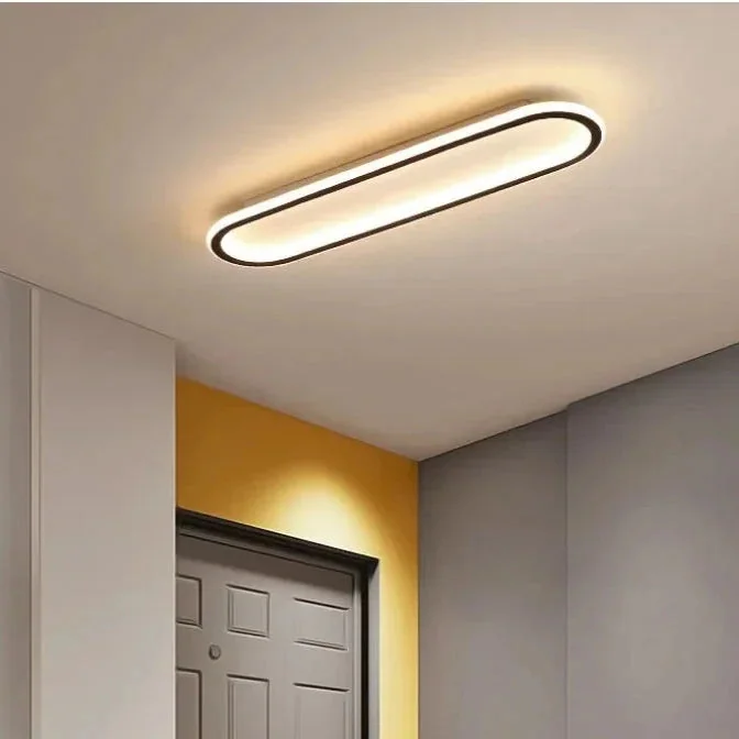 Plafon de Teto LED Retangular para Cozinha, Sala e Banheiro - Bivolt