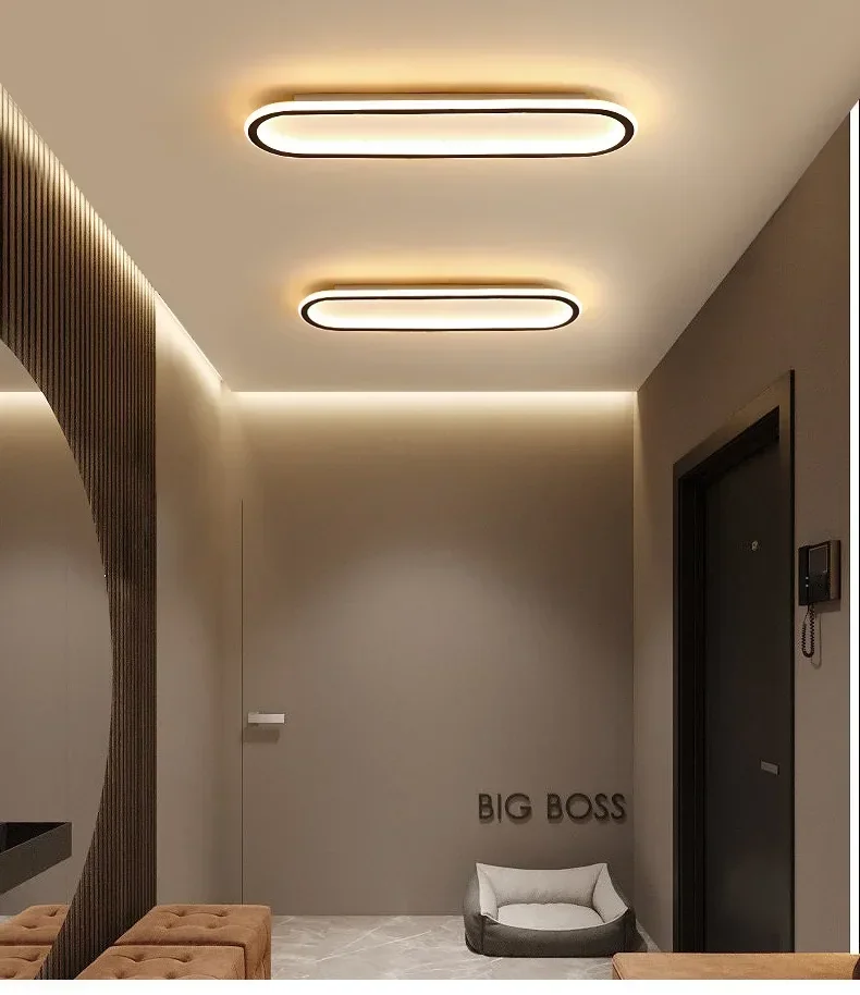 Plafon de Teto LED Retangular para Cozinha, Sala e Banheiro - Bivolt