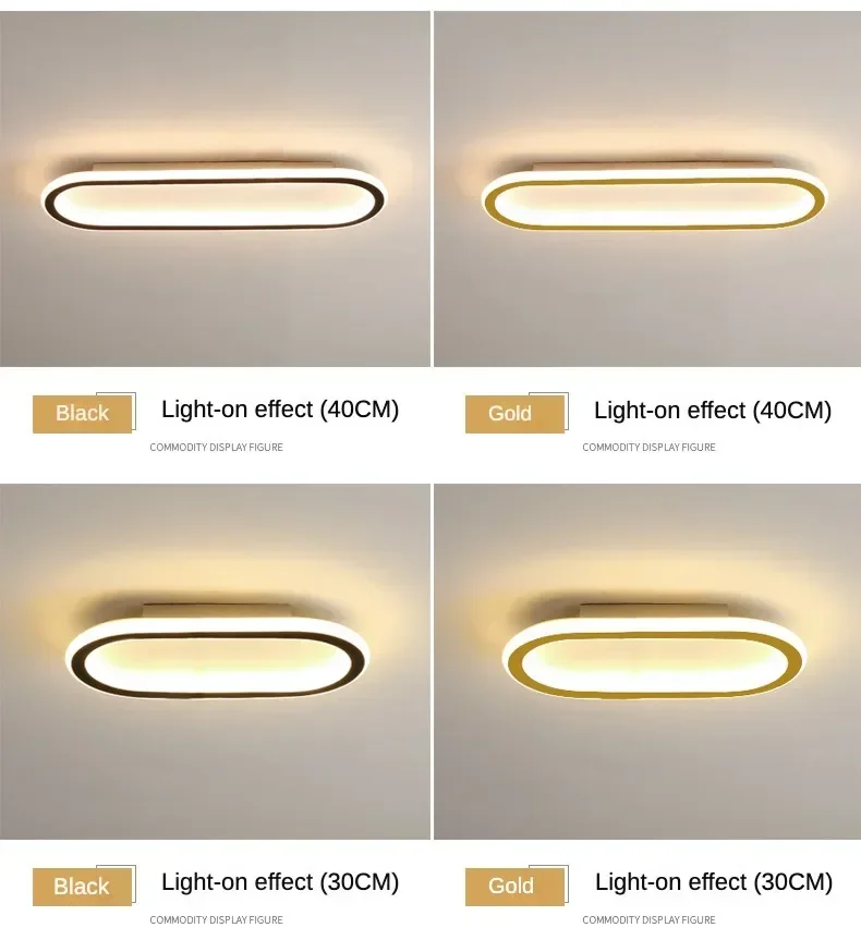 Plafon de Teto LED Retangular para Cozinha, Sala e Banheiro - Bivolt