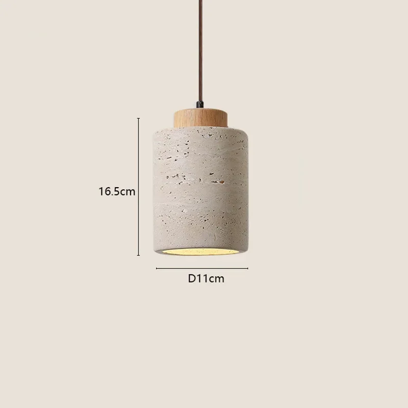 Pendente de Pedra Travertino Siena: Luxo Natural e Iluminação Aconchegante