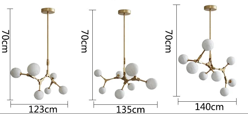 Lustre Pendente Jabuticaba com Globos: Modernidade e Elegância na Iluminação