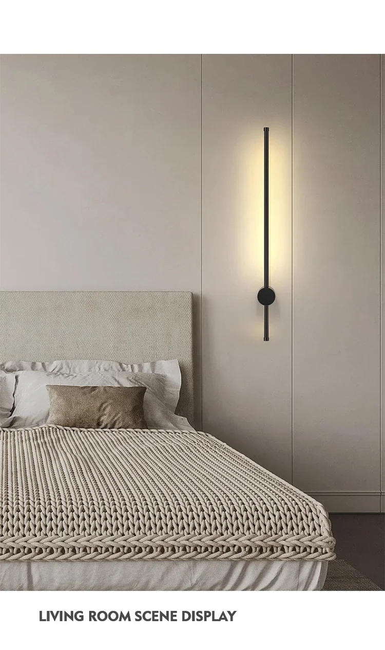 Arandela LED Linear Moderna Alumínio Acrílico Bivolt