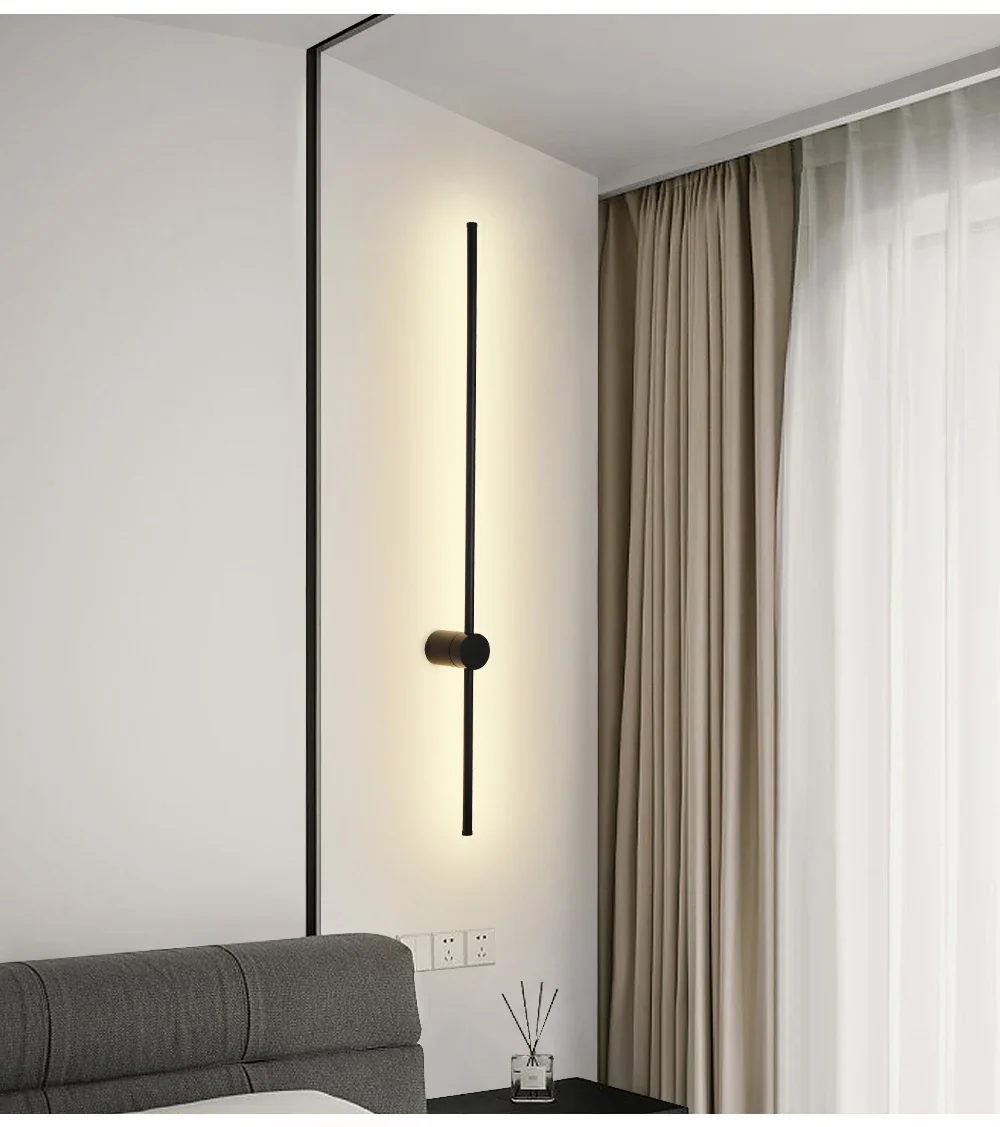 Arandela LED Linear Moderna Alumínio Acrílico Bivolt
