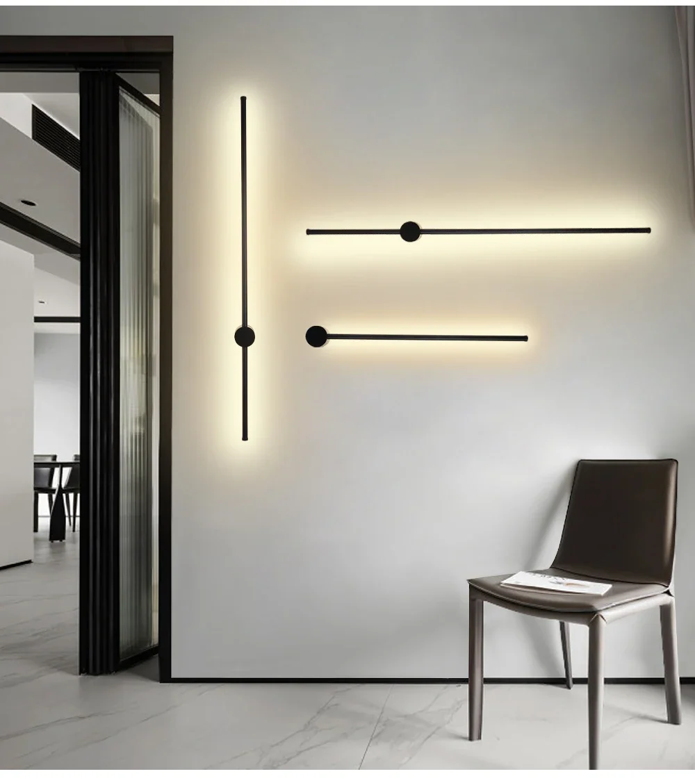 Arandela LED Linear Moderna Alumínio Acrílico Bivolt