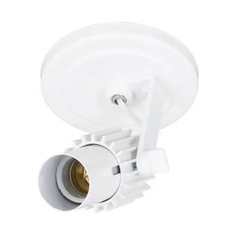 Spot Direcionável Aleta Bivolt para 1 Lâmpada 60W Branco