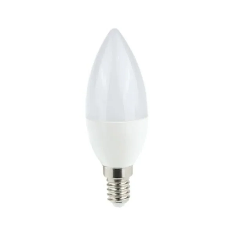 Lâmpada LED Vela Cristal E14 4.5W 6000K Branco Frio Decorativo