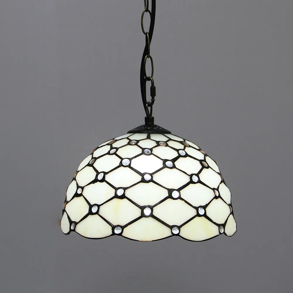 Pendente / Plafon Tiffany 10" Pastoral — Vitral Artesanal