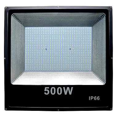 Kit 10 Holofotes LED 500W IP66 Branco Frio para Grandes Áreas