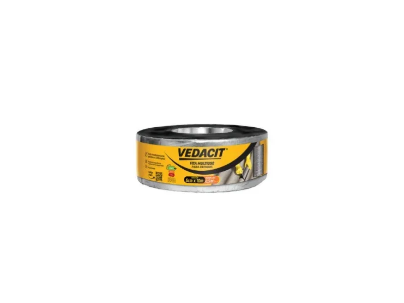 Fita Asfáltica Multiuso Impermeável 5cm x 10m Anti-Infiltração