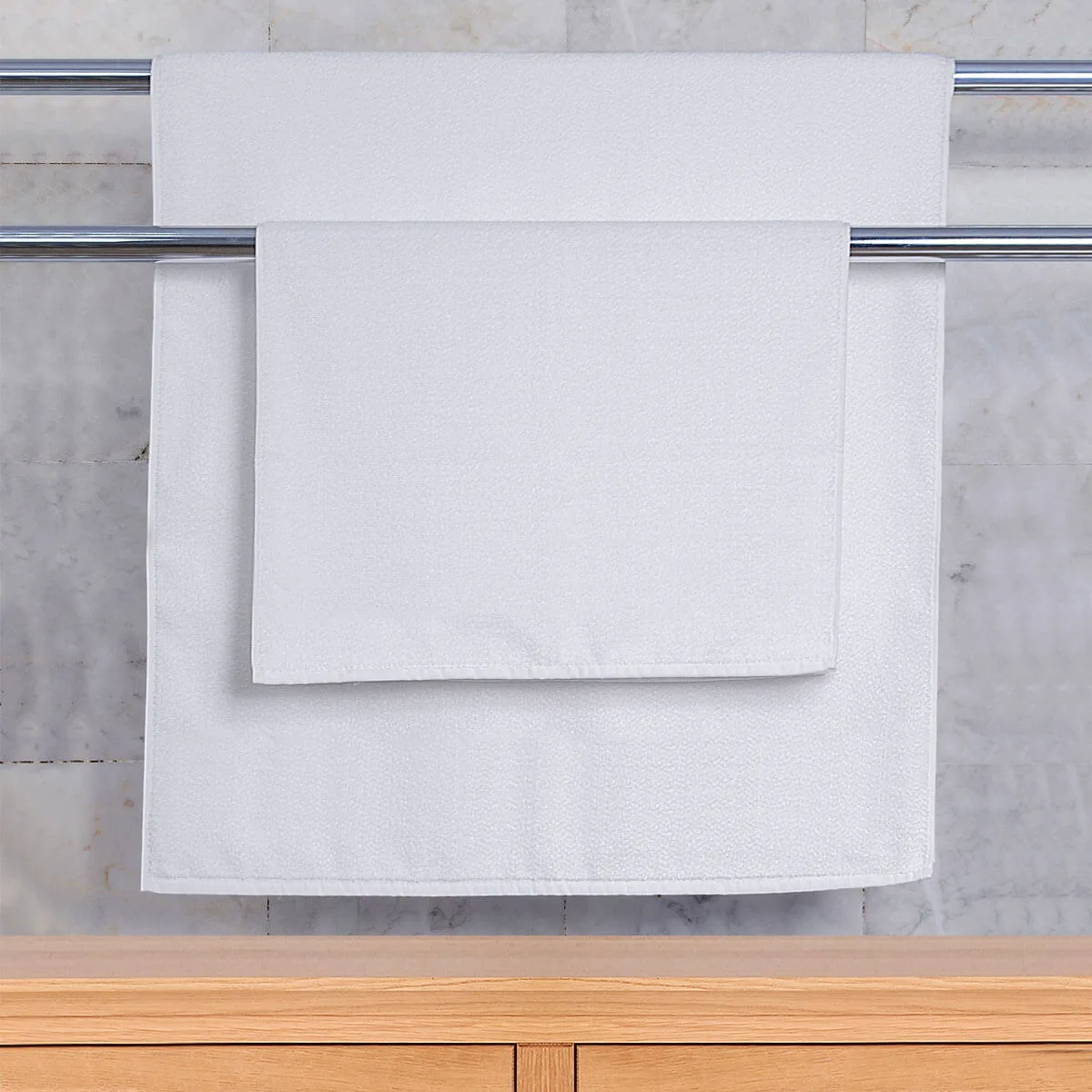 Toalha de Rosto Profissional Mista 600g/m² 50x80cm Resistente para Hotelaria