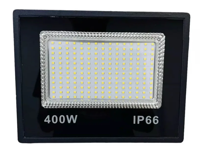 Refletor Holofote LED Exterior 400W | Luz Fria Branca Imponente