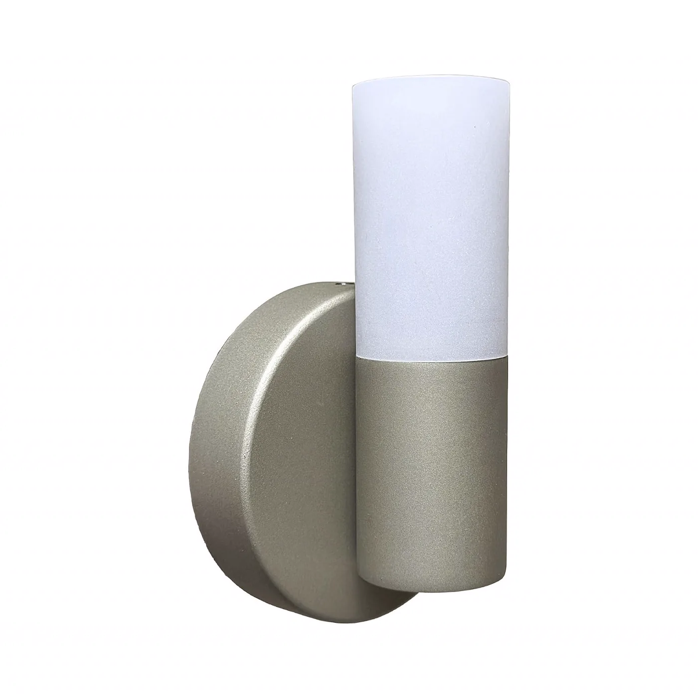 Arandela Tubular Minimalista Champagne para Interiores G9