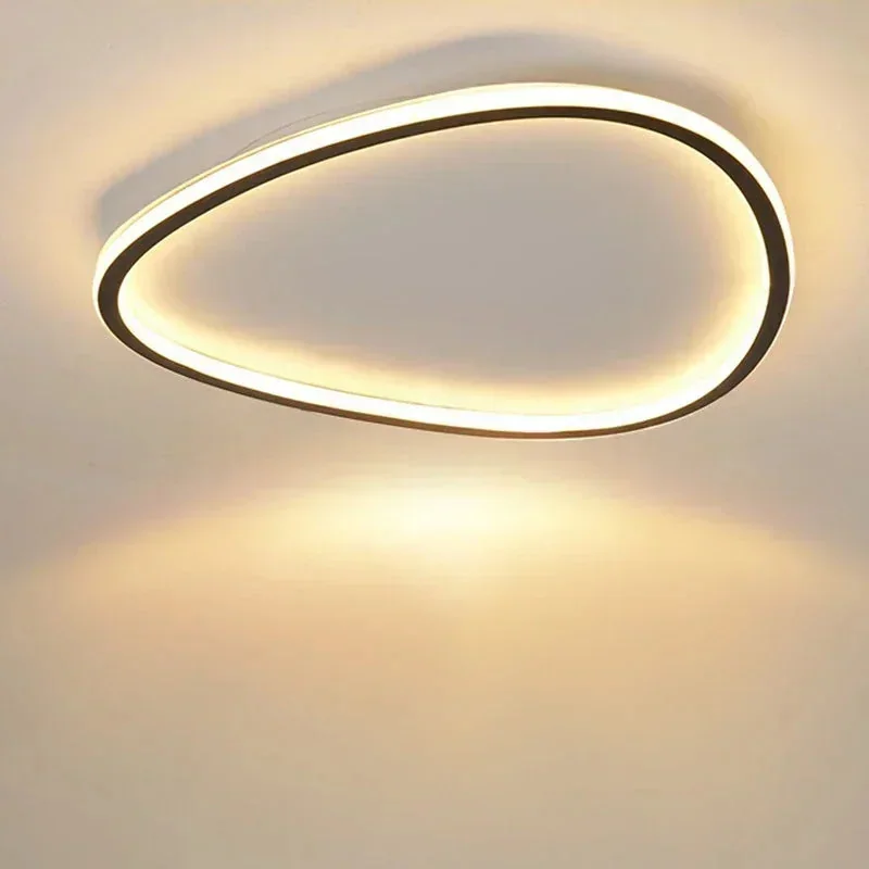Plafon de Teto LED Estilo Orgânico Slim - Design Moderno e Elegante