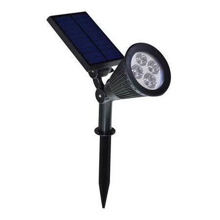 Espeto Solar LED Verde 10W para Jardim - Destaque Natural