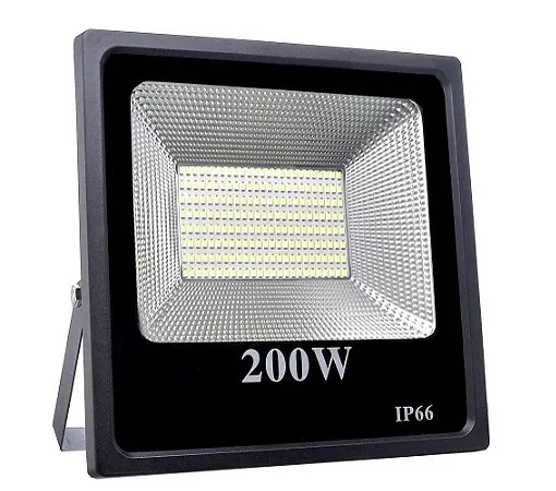 Kit 5 Refletores LED 200W Branco Frio para Grandes Fachadas