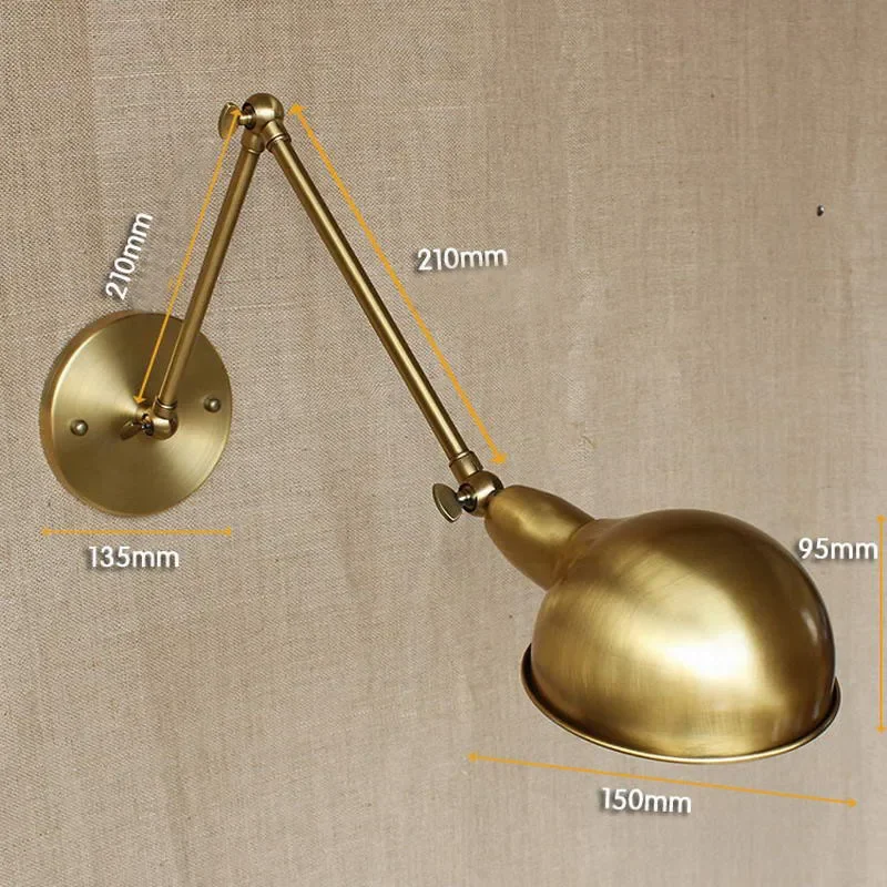 Arandela de Parede Articulável Maris Metal com Lâmpada E27