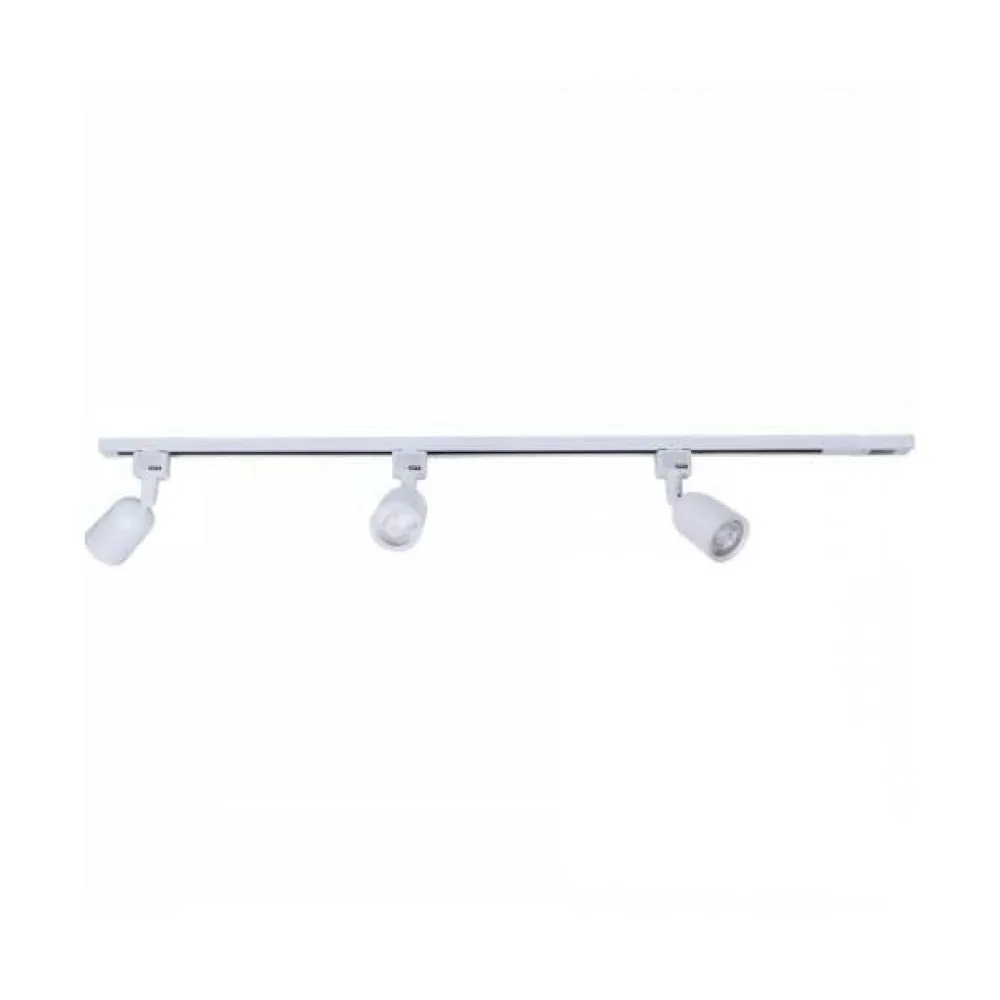 Trilho Eletrificado 6W com Spot LED Direcionável Bivolt Branco Quente