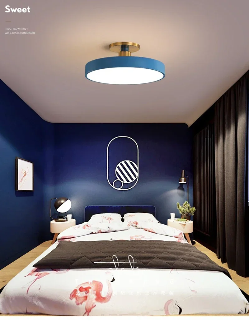 Lustre de Teto Metal Viena Bivolt com LED Integrado - Diversas Cores