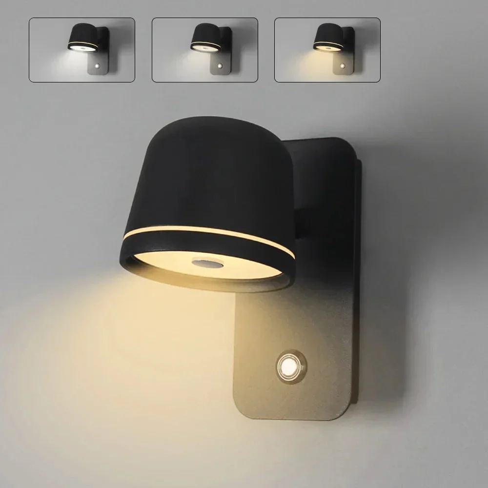 Arandela LED de Parede Berlim com Cores Ajustáveis e Toque Elegante