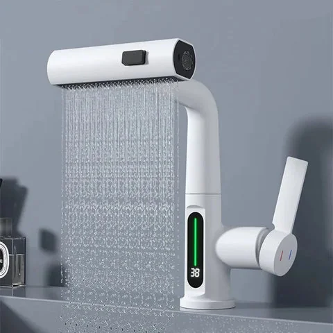 Torneira de Bancada Digital com Display de Temperatura para Cozinha e Banheiro