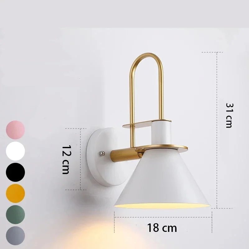 Arandela de parede moderna decorativa com lâmpada inclusa