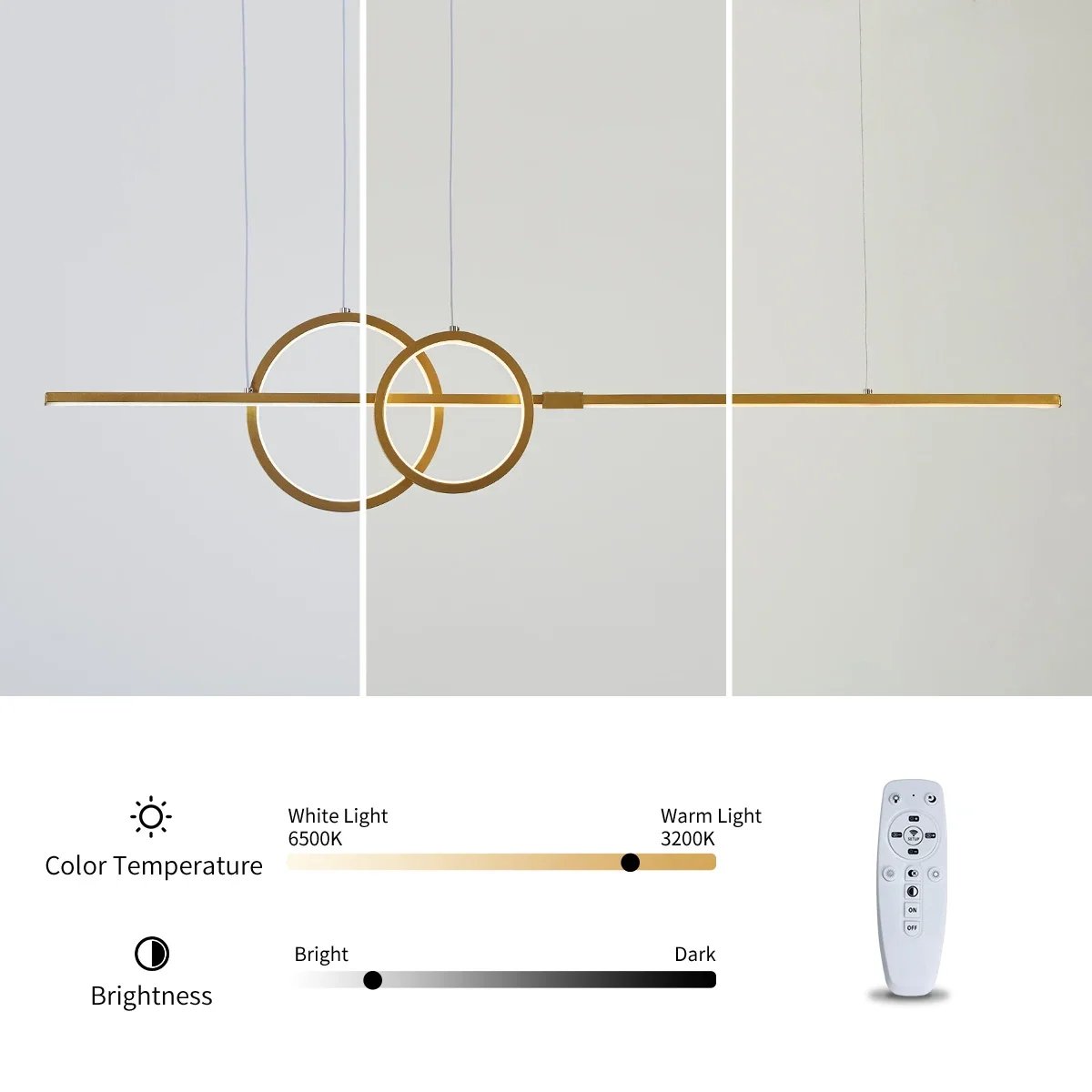 Lustre Pendente Romero LED Bivolt para Sala, Cozinha e Escritório