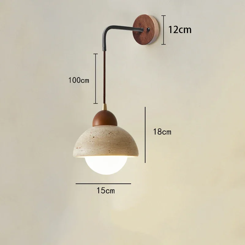 Arandela de Pedra Travertino: Elegância Natural para seu Ambiente