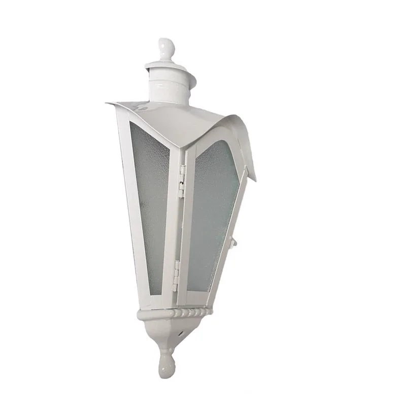 Arandela Colonial Meia Taça Branca para Exterior e Interior E27