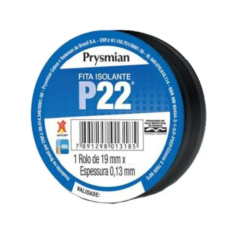 Fita Isolante Antichama Profissional Preto 10m