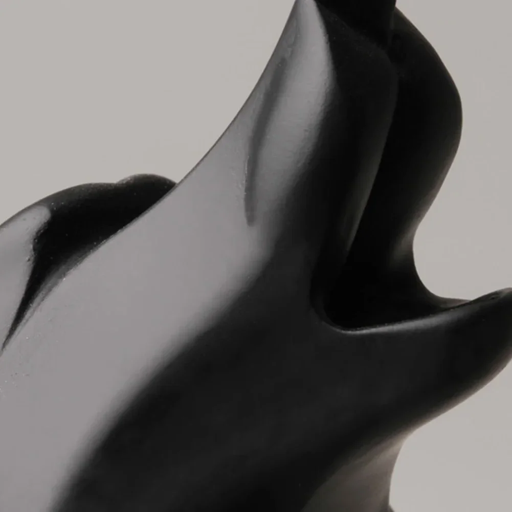 Escultura Lobo da Proteção - Resina Moderna para Decoração