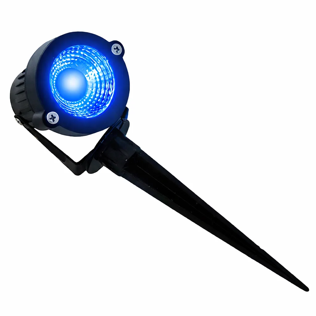 Espeto de Jardim LED COB 7W Azul Vibrante Bivolt IP65