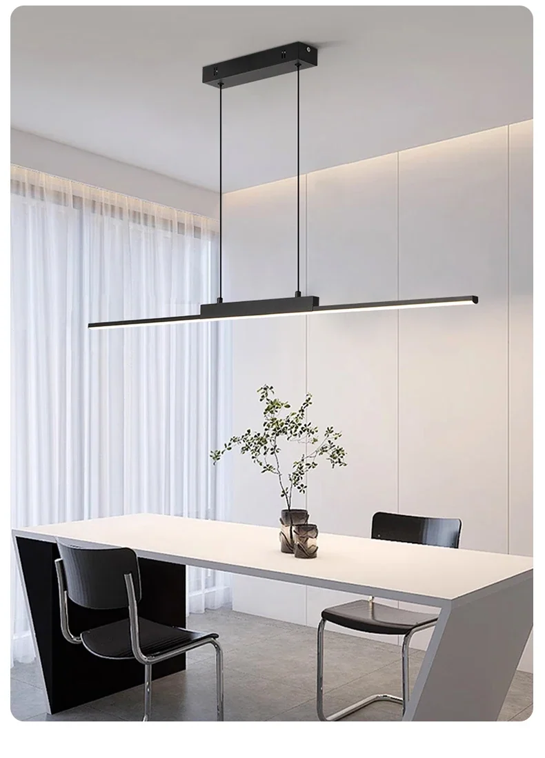 Pendente de Teto LED Line Minimalista 100cm Bivolt 26W