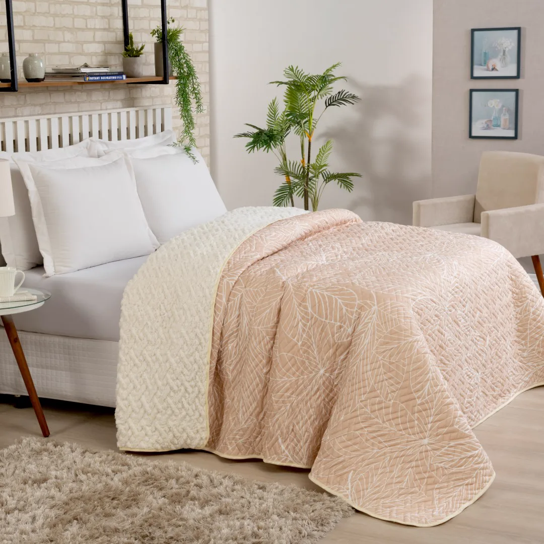Cobertor Queen Sherpa Soft Dupla Face Matelado - 1 Peça