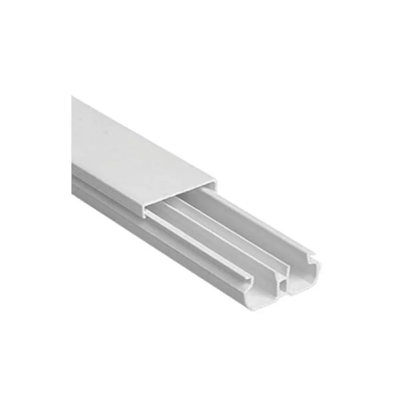 Canaleta Adesiva com Divisória Branca 10x20mm para Cabos
