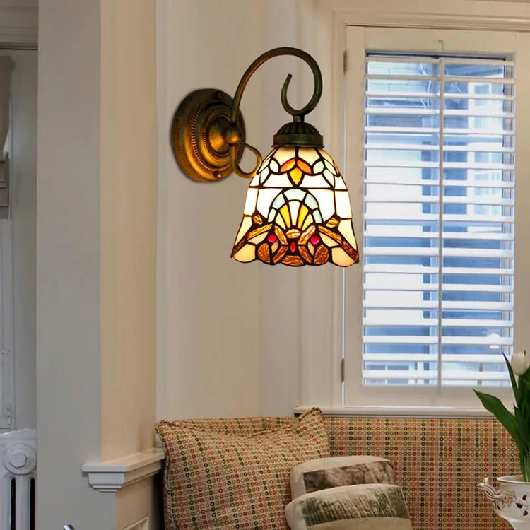Arandela Vitral Tiffany Letania Clássica para Decoração