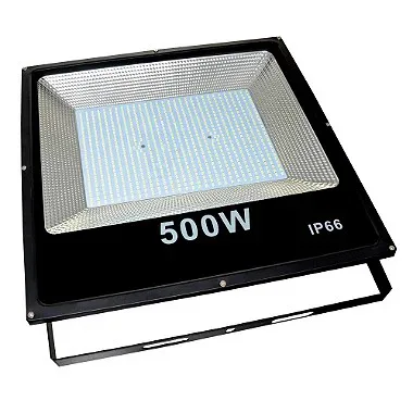 Refletor LED Holofote 500W Branco Frio para Iluminação Externa