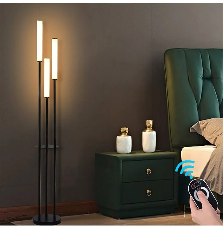 Luminária de Chão Cilindro Acrílico com LED