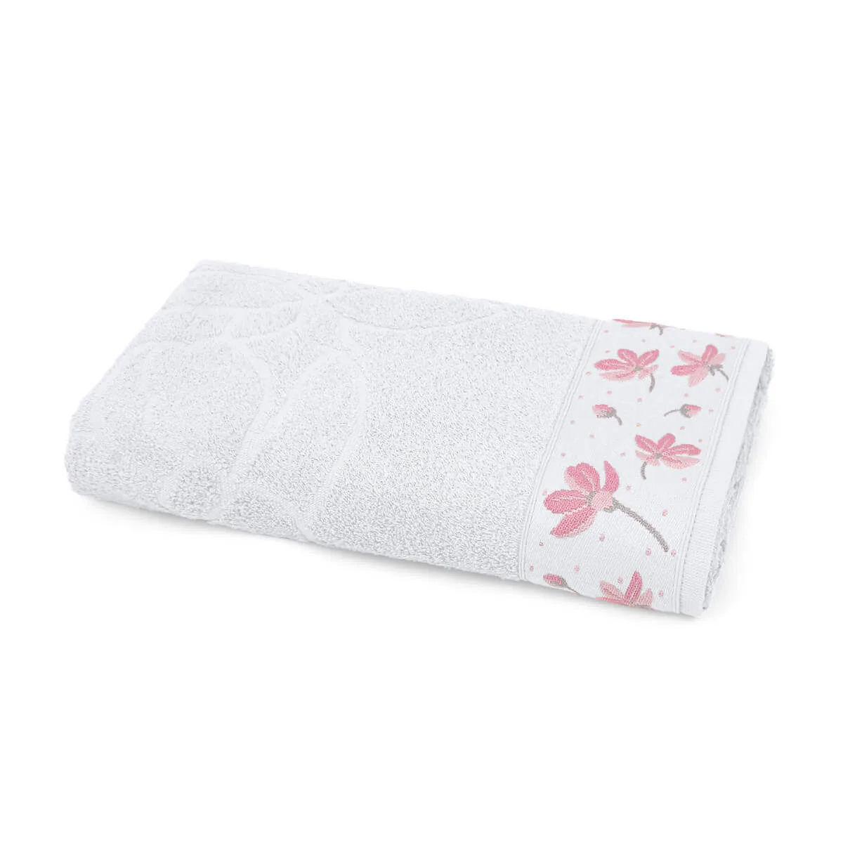 Toalha de Banho Gigante Algodão 420g/m² 81x150cm Detalhe Decorativo