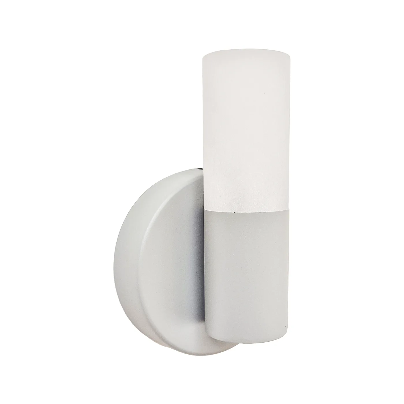 Arandela Tubular Minimalista Cinza Concreto para Interiores G9