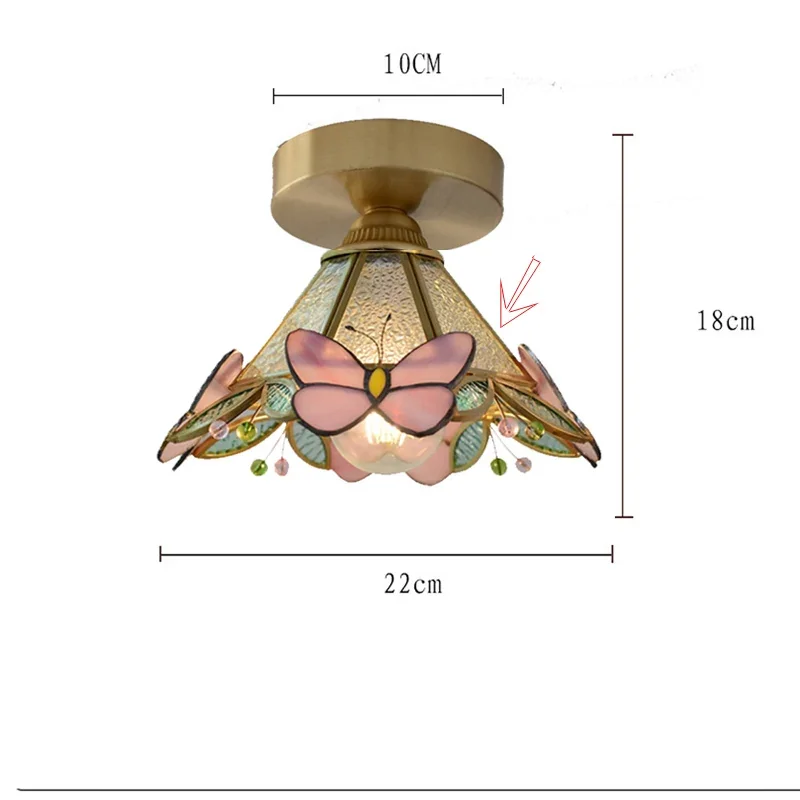Pendente Tiffany Vitral Borboleta Artesanal - Toque de Cor e Serinidade