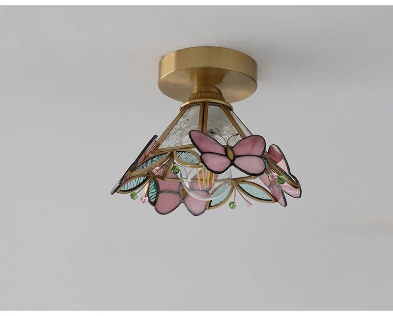 Pendente Tiffany Vitral Borboleta Artesanal - Toque de Cor e Serinidade
