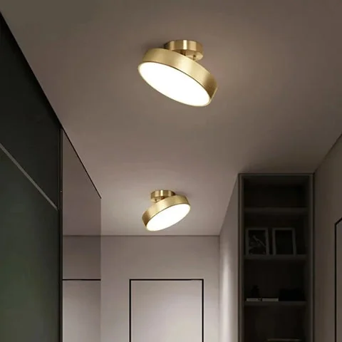 Plafon de Sobrepor Redondo Metal Jade - Luminária de Teto Moderna