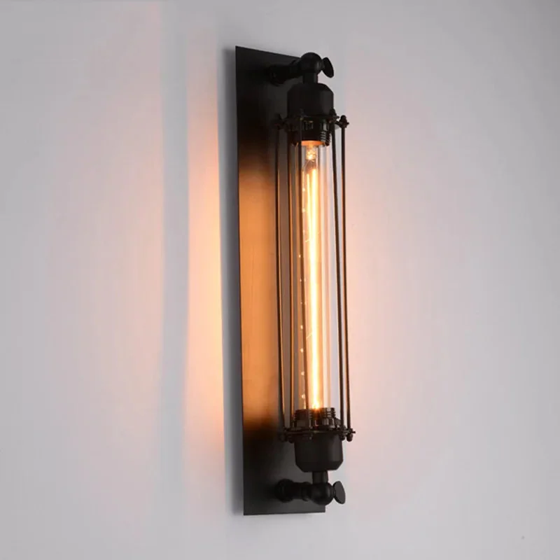 Arandela vintage industrial Soho com grade e lâmpada E27 inclusa
