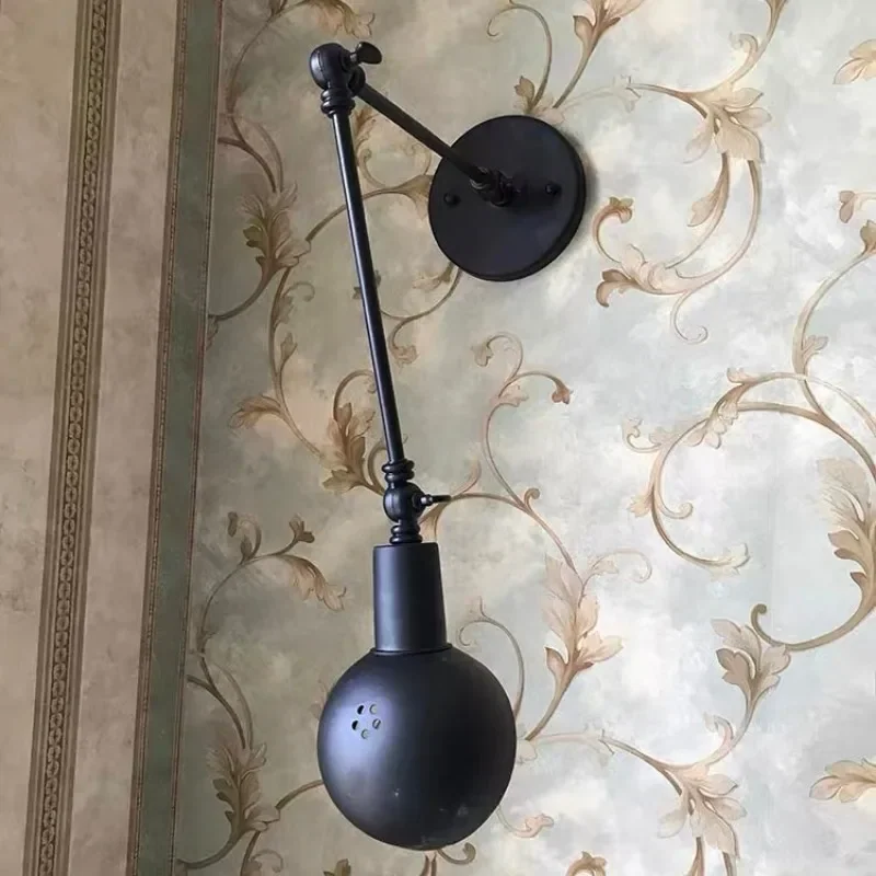 Arandela Articulável Jane de Metal com Lâmpada Quente para Quarto