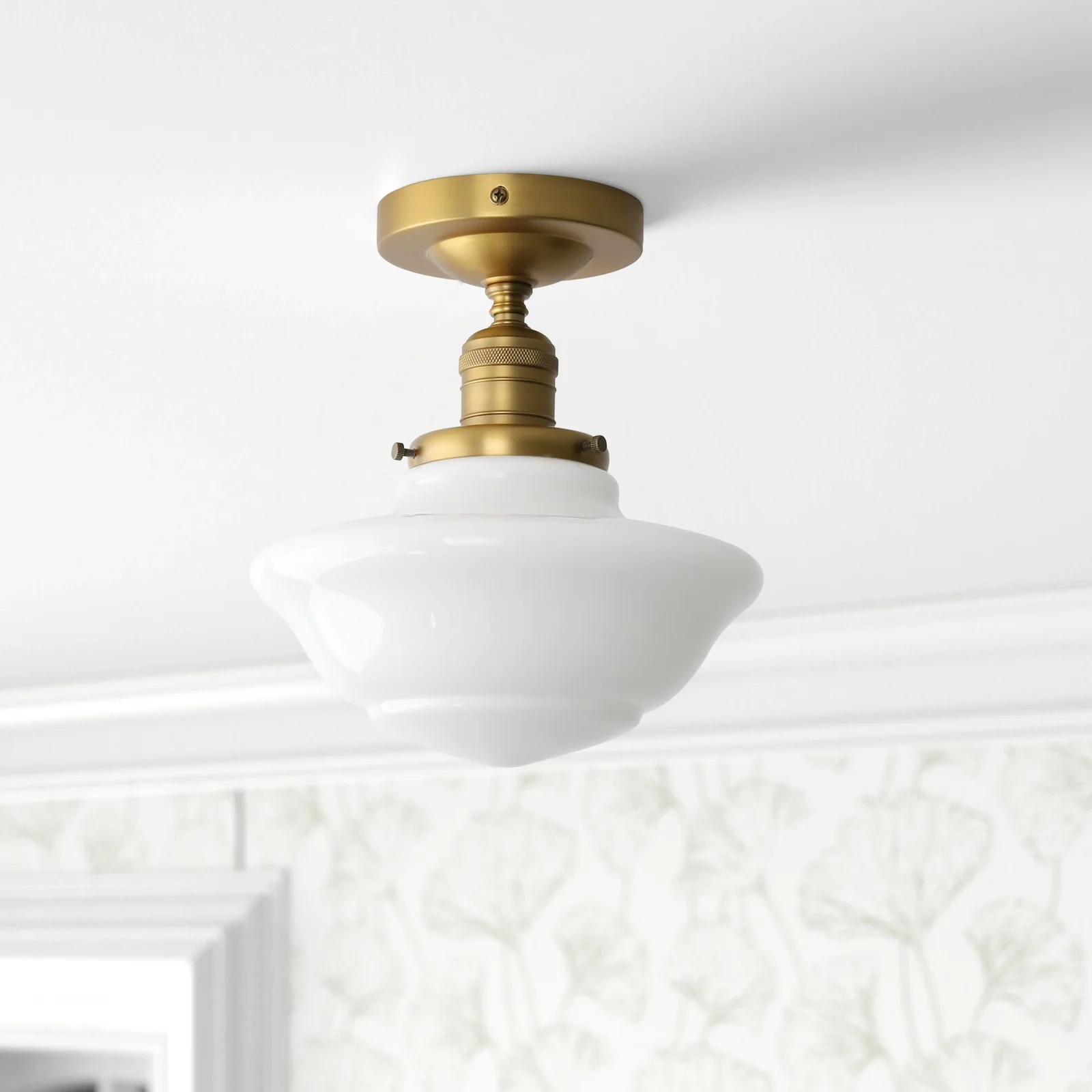 Lustre Pendente Chloe Vintage Branco - Toque de Elegância e Sofisticação