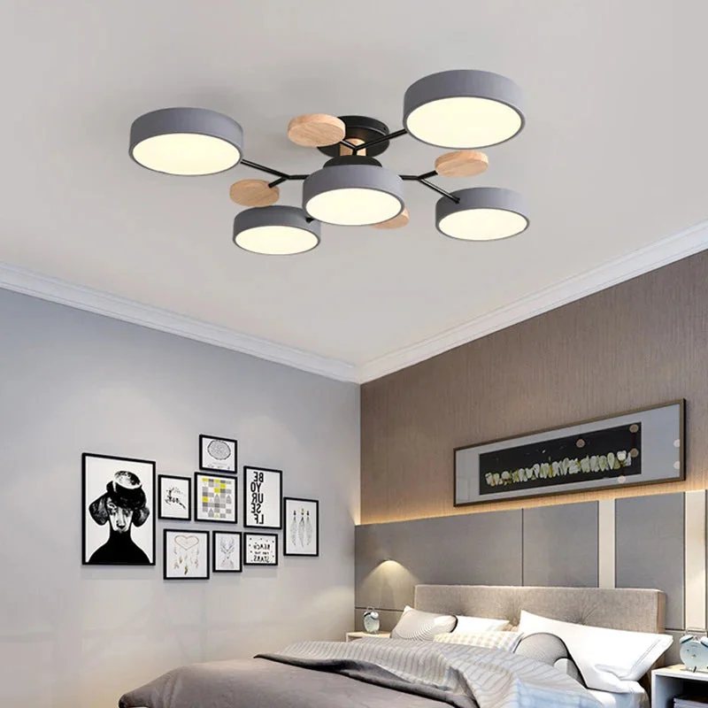 Lustre LED de Teto Bolhas Moderno com 3 Tonalidades de Luz