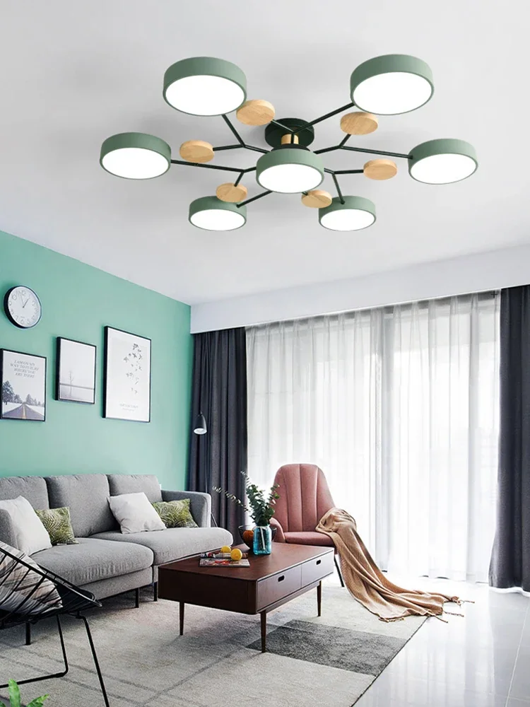 Lustre LED de Teto Bolhas Moderno com 3 Tonalidades de Luz