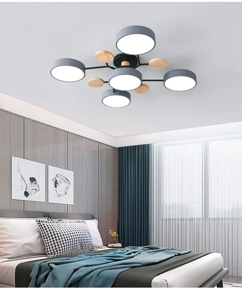 Lustre LED de Teto Bolhas Moderno com 3 Tonalidades de Luz