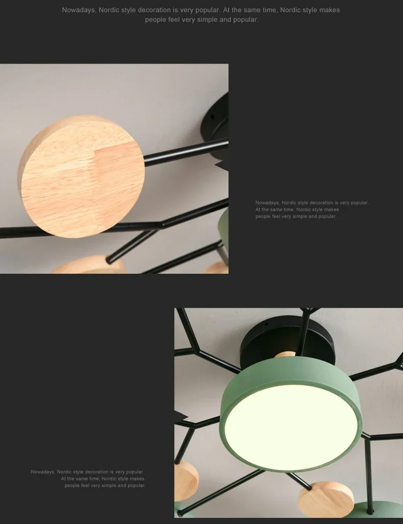 Lustre LED de Teto Bolhas Moderno com 3 Tonalidades de Luz